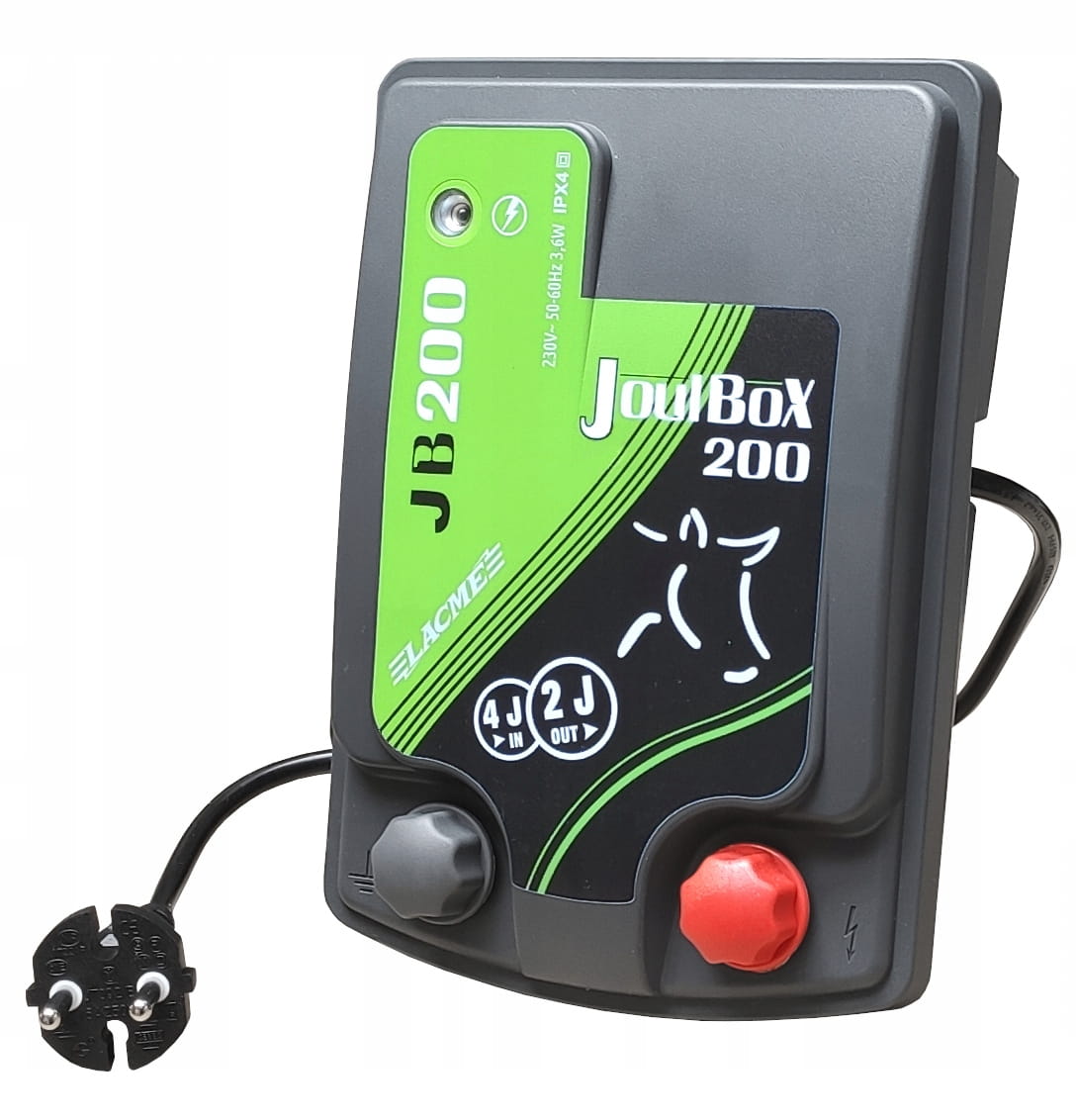 Pastuch Sieciowy Elektryzator Lacme JoulBox 200 - 4 Jule - Cavalo